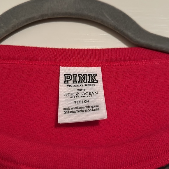 PINK Kansas Jayhawks Sweatshirt *S* - Picture 2 of 4